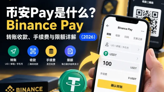 币安Pay是什么？Binance Pay转账收款、手续费与限额详解（2026）