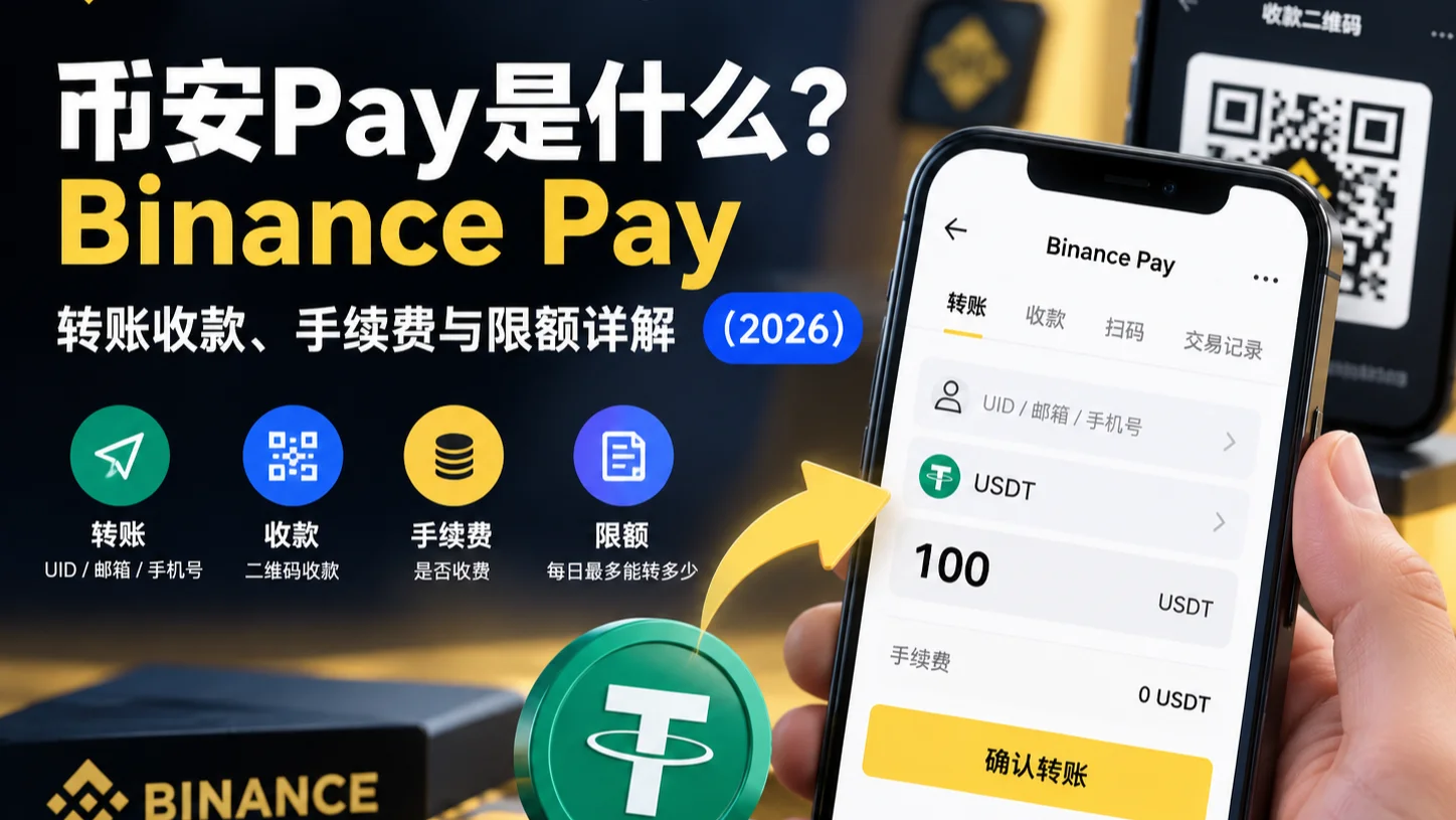 币安Pay是什么？Binance Pay转账收款、手续费与限额详解（2026）