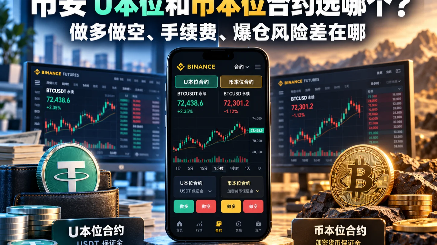 币安 U本位和币本位合约选哪个？做多做空、手续费、爆仓风险差在哪