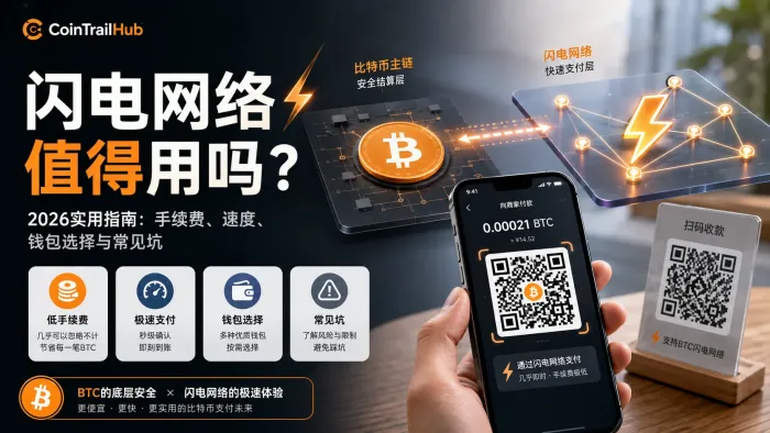 闪电网络值得用吗？手续费、速度与常见坑（2026）