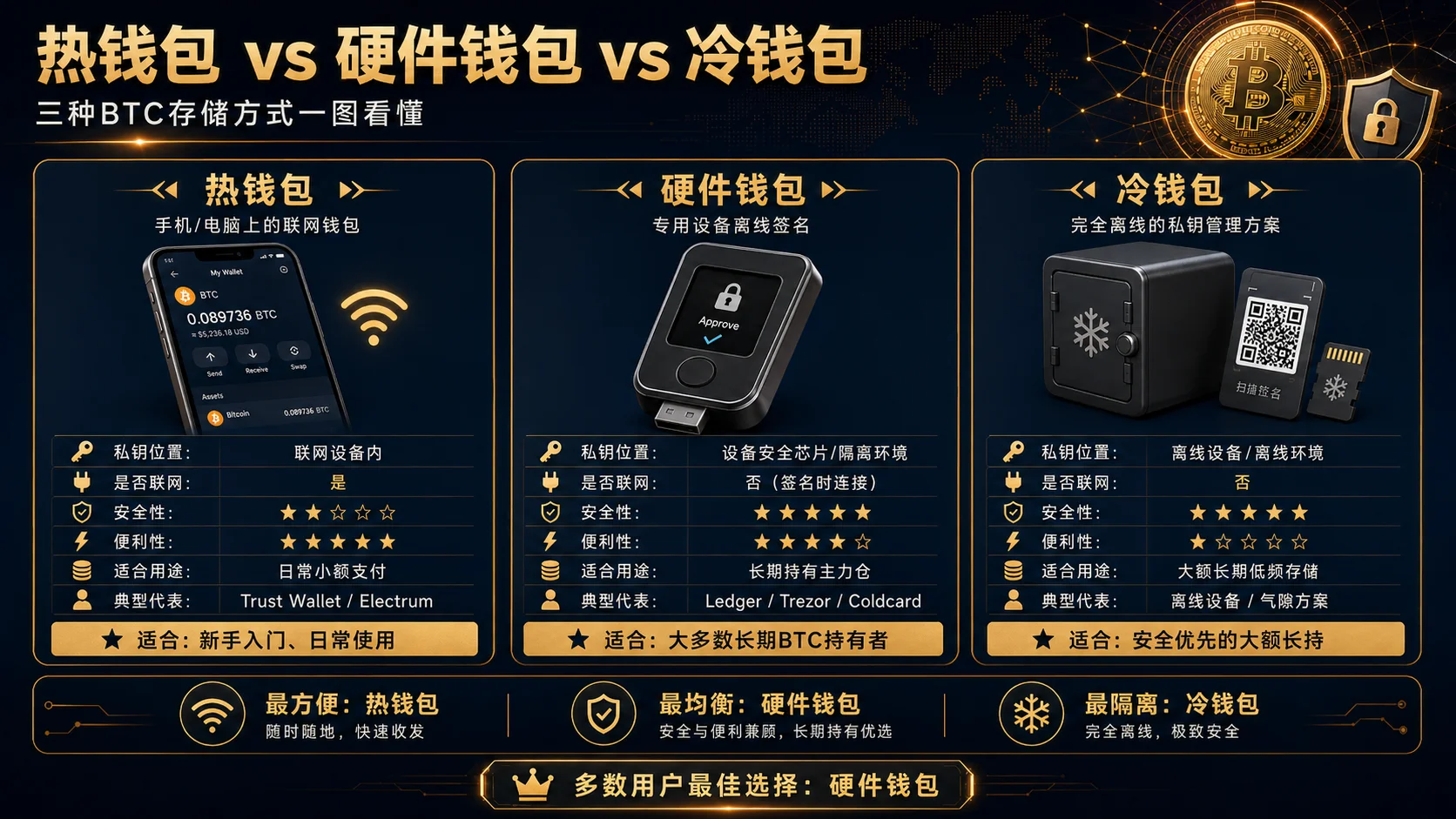 比特币钱包本质:管理私钥的方案