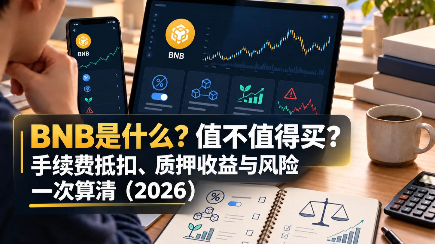 BNB是什么？值不值得买？手续费抵扣、质押收益与风险一次算清（2026）