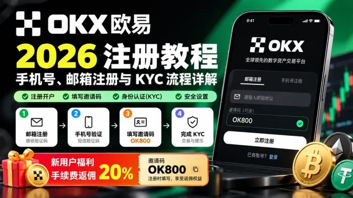 欧易OKX怎么注册？2026开户流程：手机号、邮箱与KYC认证教程