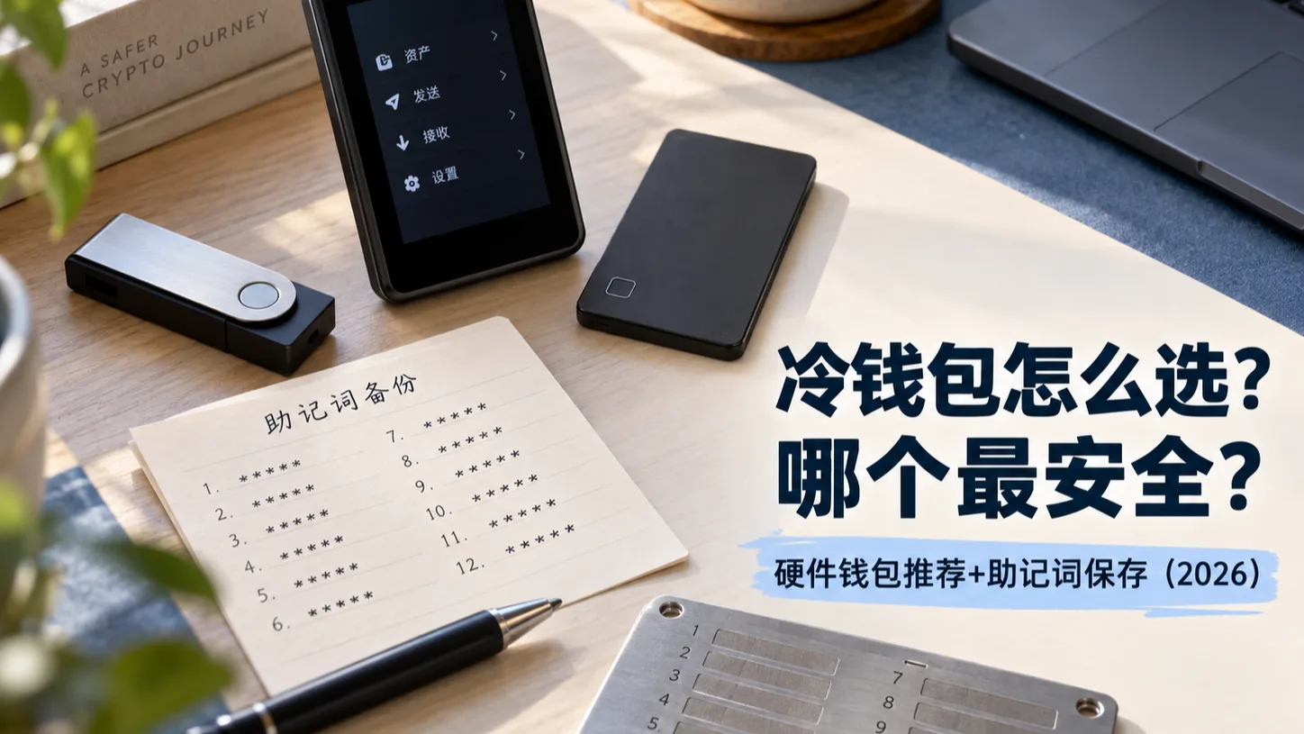冷钱包怎么选？哪个最安全？硬件钱包推荐+助记词保存（2026）
