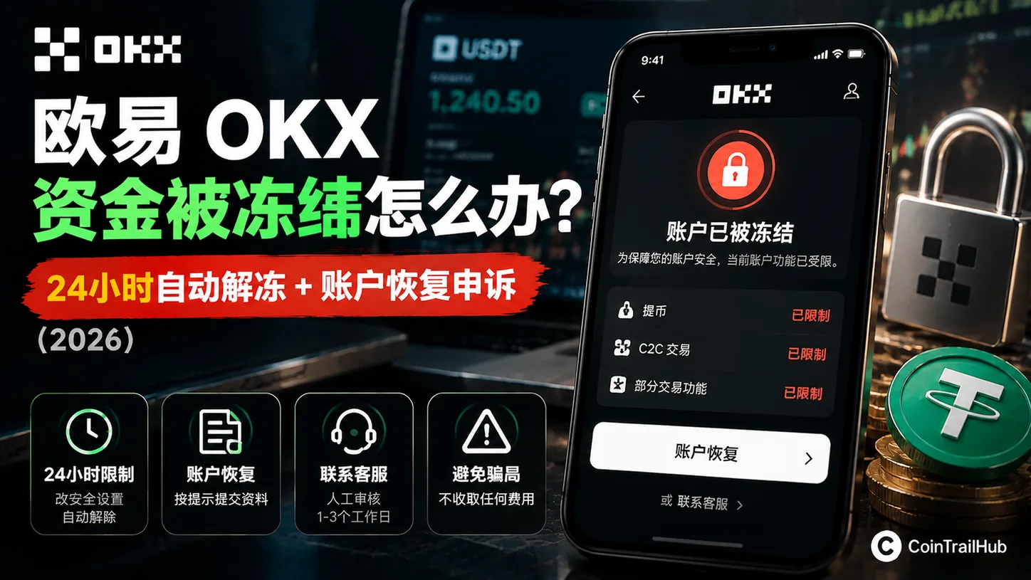 欧易OKX资金被冻结怎么办？24小时自动解冻+账户恢复申诉（2026）