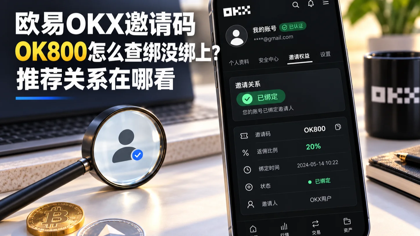 欧易OKX邀请码OK800怎么查绑没绑上？推荐关系在哪看