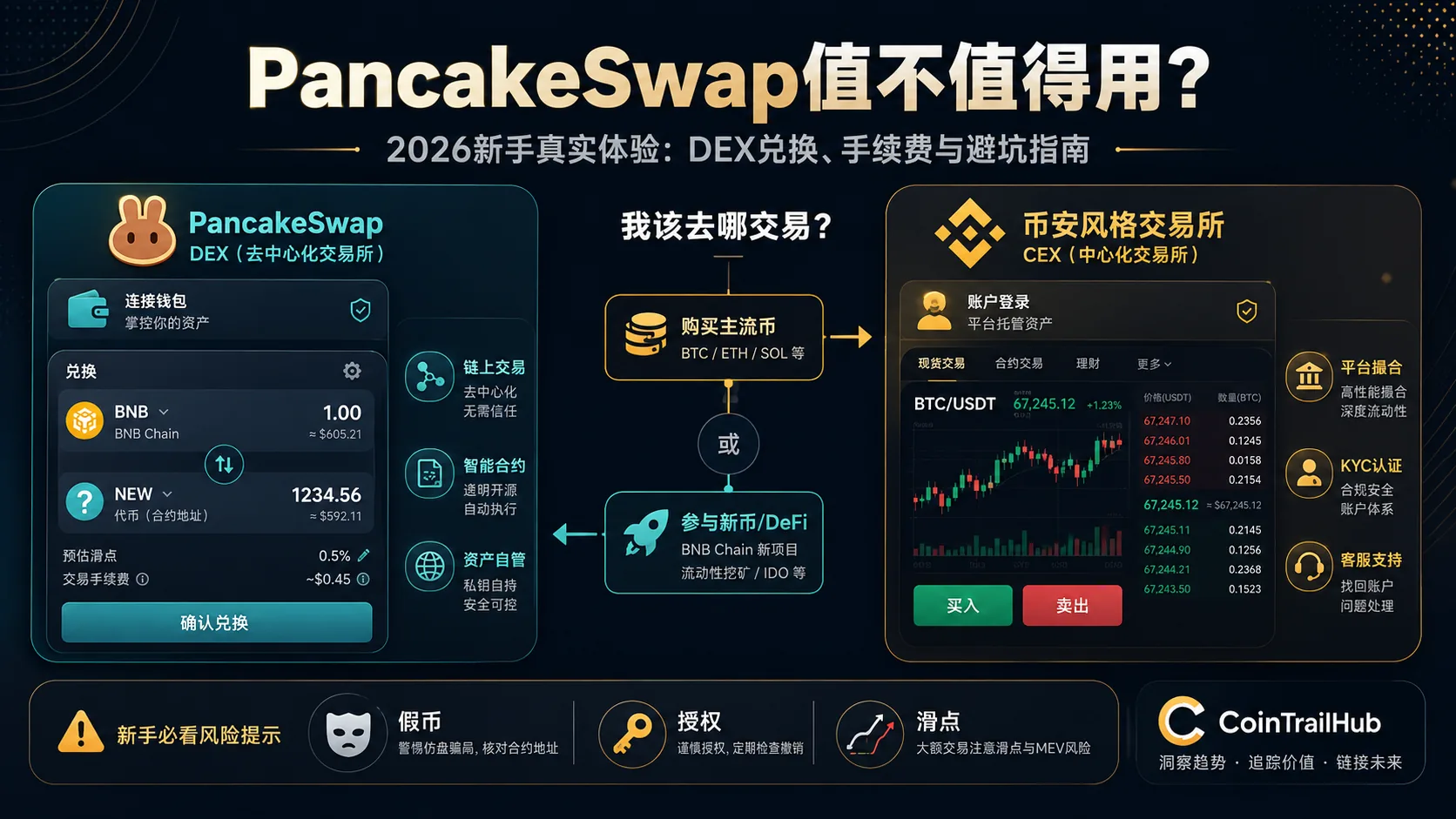 PancakeSwap值不值得用？2026新手真实体验：DEX兑换、手续费与避坑指南